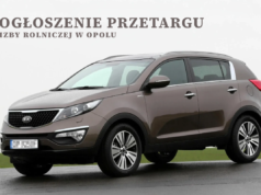 Izba Rolnicza w Opolu ogłasza przetarg na sprzedaż samochodu służbowego